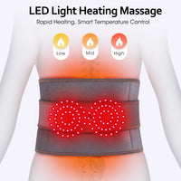Heated waist belt control panel and display