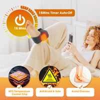 Heated ankle wrap rechargeable battery