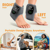 Heated ankle wrap contoured fit