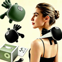 Neck and shoulder massager worn over the shoulders