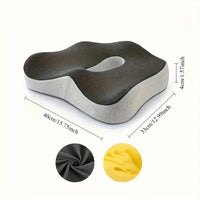 Lumbar cushion 3-zone ergonomic contour
