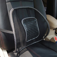 Mesh lumbar cushion massage beads detail