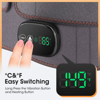 Heated waist belt adjustable fastening
