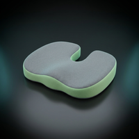 3-zone memory foam lumbar seat cushion, dark studio product photo