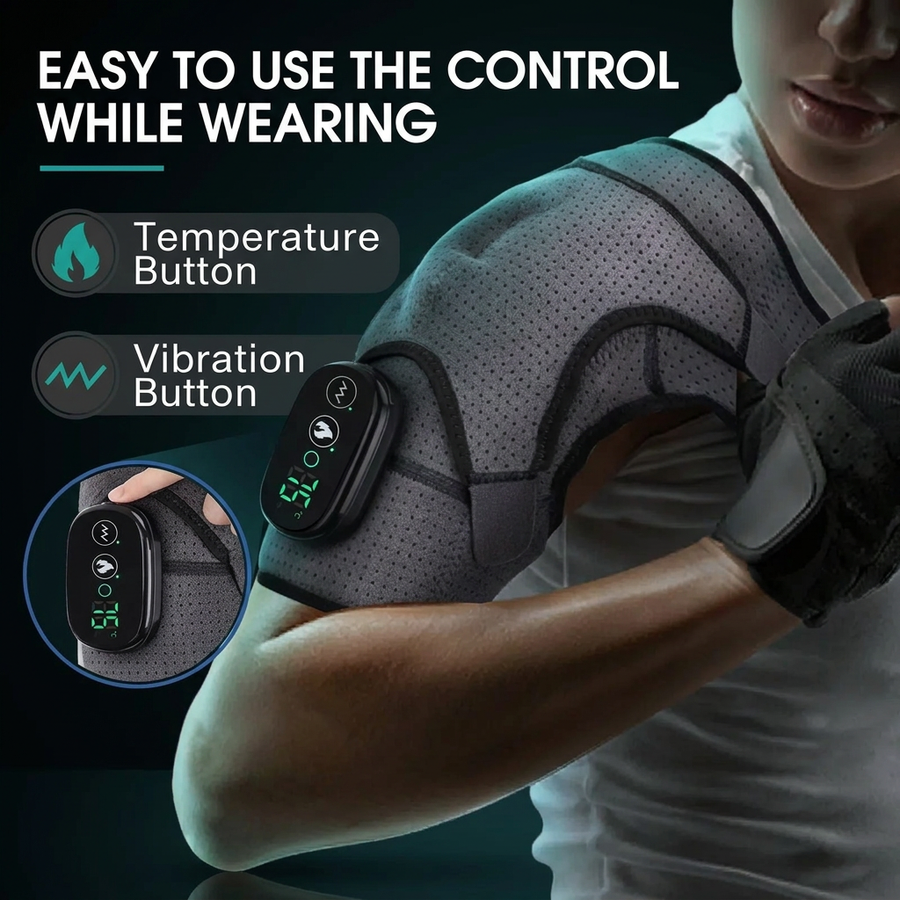 Heated Shoulder Wrap — Dual-Zone Warmth