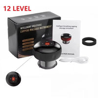 Cupping massager held in hand