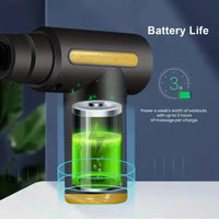 Mini massage gun with interchangeable heads