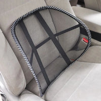 Mesh lumbar cushion elastic strap