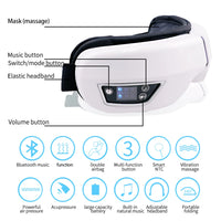 Eye massager air-pressure massage zones