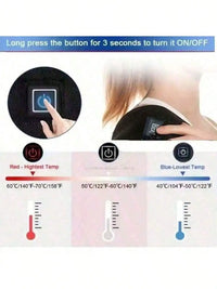 USB heated shoulder brace fabric detail