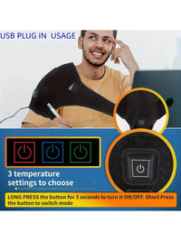 USB heated shoulder brace heating element