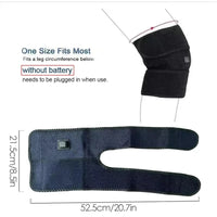 Heated knee wrap fabric detail