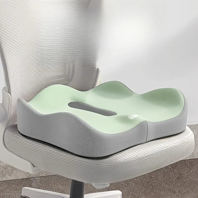 3-Zone Memory Foam Lumbar Cushion — Ergonomic Support