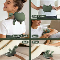 Neck and shoulder massager heat function