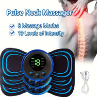 EMS massager control unit and display