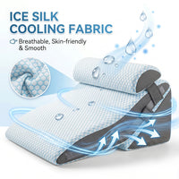 Wedge pillow set removable cover