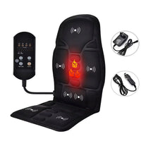 Heated massage cushion flat lay