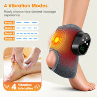 Heated ankle wrap control button