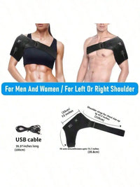 USB heated shoulder brace USB cable connection