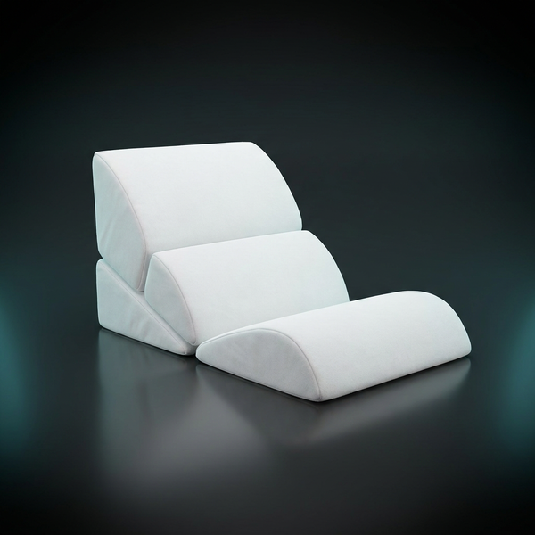 3-in-1 memory foam contour wedge pillow set, dark studio product photo